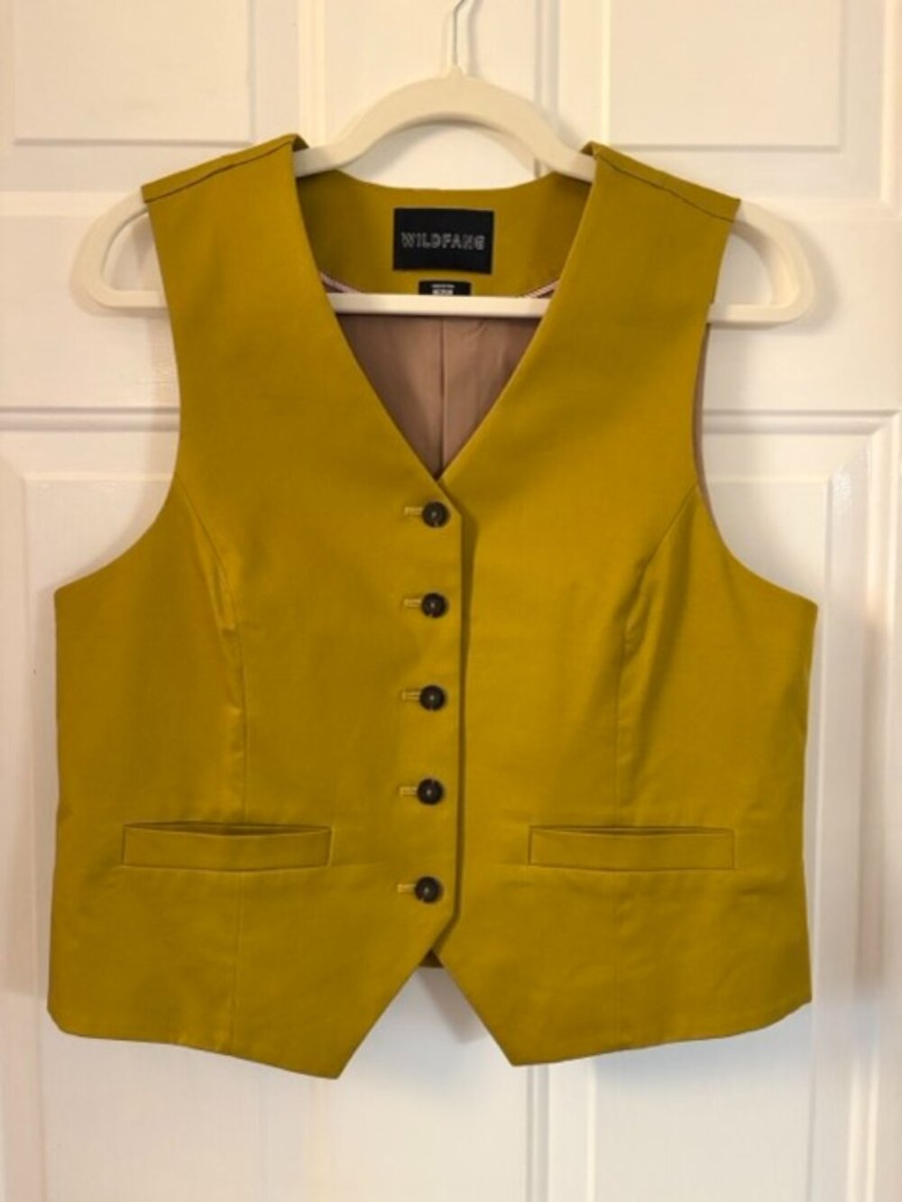 Wildfang The Essential Vest Mustard M